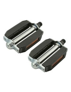 507 Block Pvc Pedals 9/16 Black/Chrome.